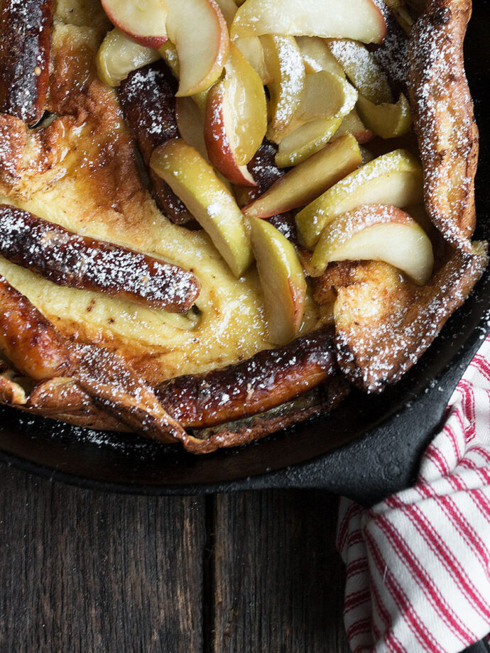 Savoury Apple Dutch Baby - Seasons and Suppers